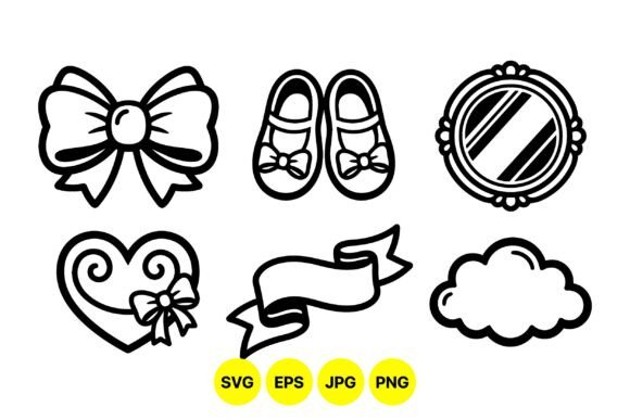 Cute Baby Accessories Clipart Pack: Graphics & Illustrations for Gentle Branding