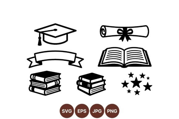 Graduation Education Vector Icons