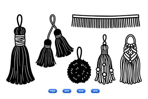 Handmade Tassel Clipart Collection: Graphics & Illustrations for Playful Branding