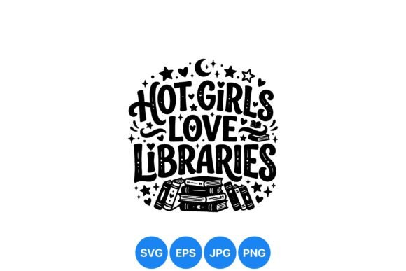 Hot Girls Libraries SVG Design: Graphics & Illustrations