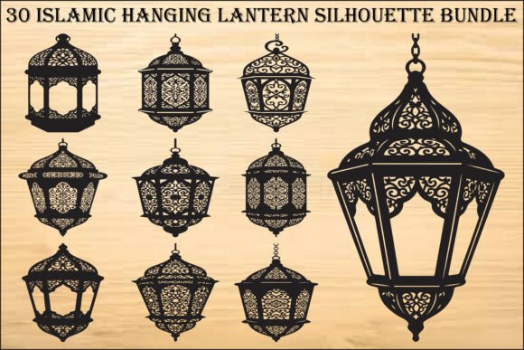 Islamic Lantern SVG Bundle: Graphics & Illustrations for Handmade Crafters