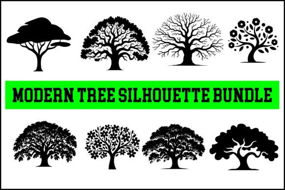 Modern Tree Silhouette Bundle