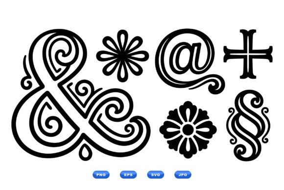 Ornate Ampersand Ornaments: Vintage Graphics & Illustrations