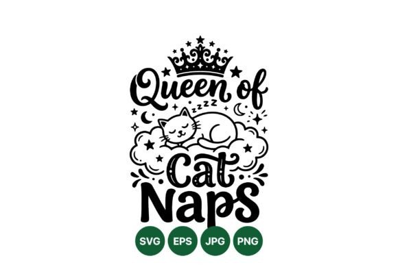 Queen of Cat Naps Design: Graphics & Illustrations for Cozy Handmade Brands