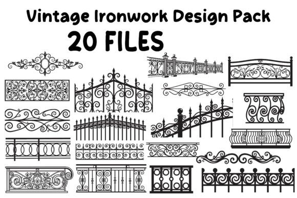Vintage Ironwork Design Pack: Graphics & Illustrations